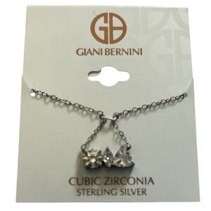 Giani Bernini Silver Necklace with Sparkling Stones